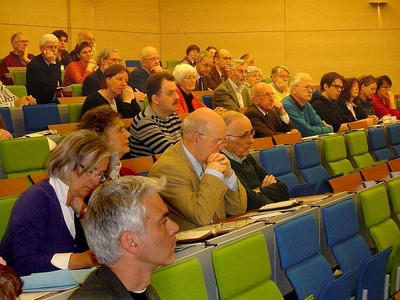 publiek, met op de voorgrond Kees Jan Rodenburg